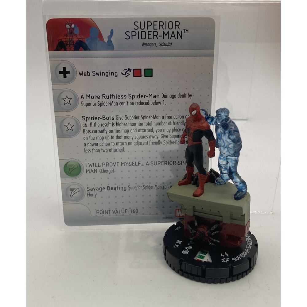 Marvel Heroclix SUPERIOR SPIDER-MAN #60 Deadpool 2014 Set - Chase w/ Card
